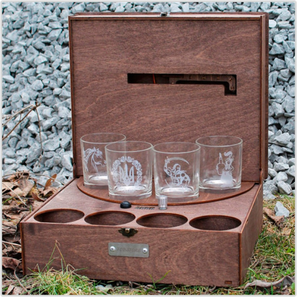 Наливатор для ВІСКІ на 4, 6 стаканів