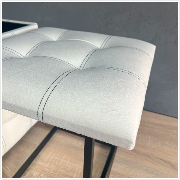 Пуф-трансформер 5в1 - ткань Велюр "антикоготь" - Белый