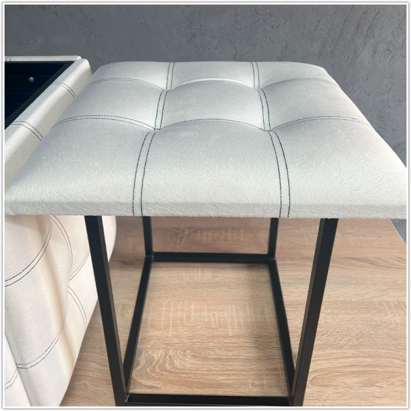 Пуф-трансформер 5в1 - ткань Велюр "антикоготь" - Белый