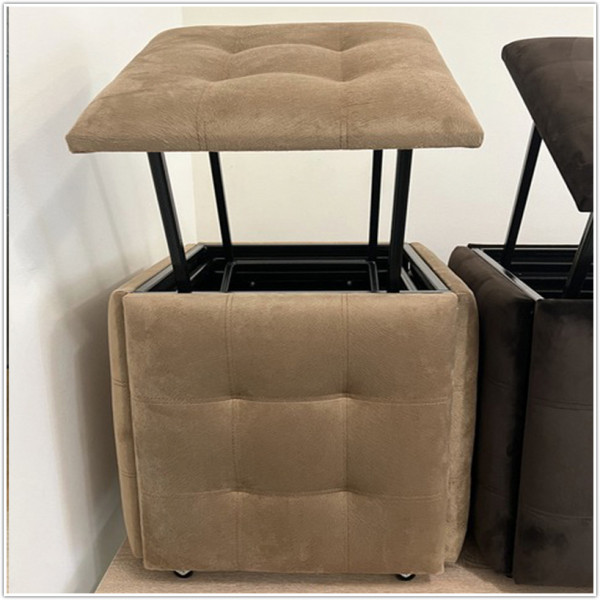 Пуф-трансформер 5в1 - тканина Велюр "антикіготь" - Коричневий