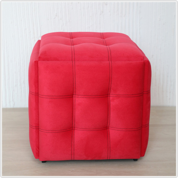 Пуф-трансформер 5в1 - тканина Велюр "антикіготь" - Червоний