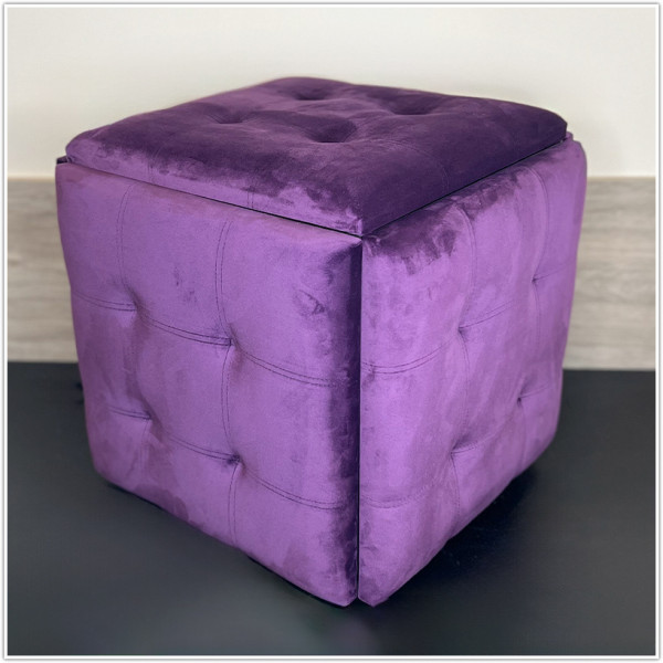 Пуф-трансформер 5в1 - тканина Велюр "антикіготь" - Фіолетовий