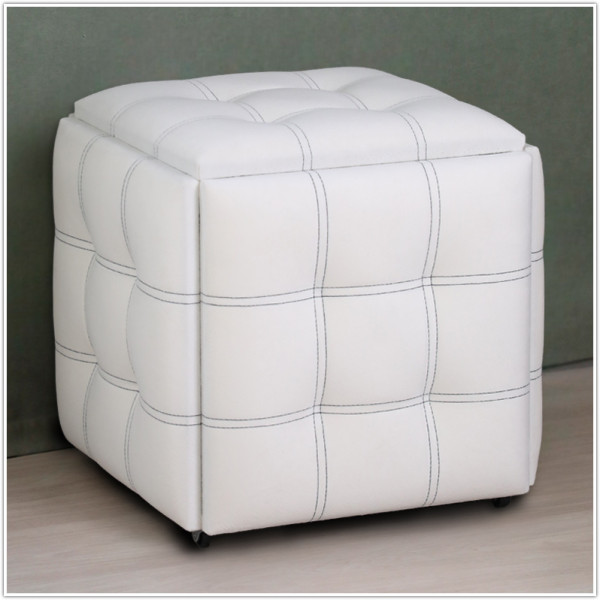 Пуф-трансформер 5в1 - ткань Велюр "антикоготь" - Белый
