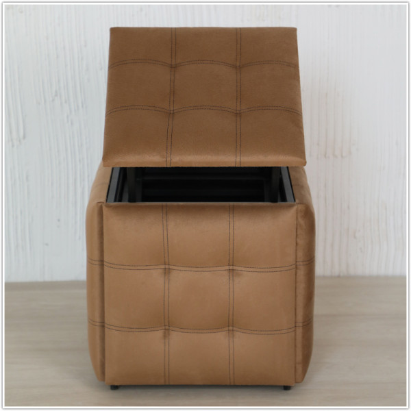 Пуф-трансформер 5в1 - тканина Велюр "антикіготь" - Коричневий