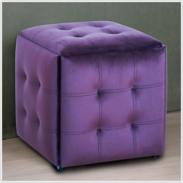 Пуф-трансформер 5в1 - тканина Велюр "антикіготь" - Фіолетовий