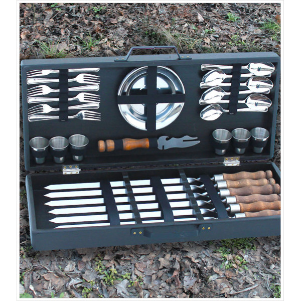 Набор шампуров в кейсе "Бодрый"