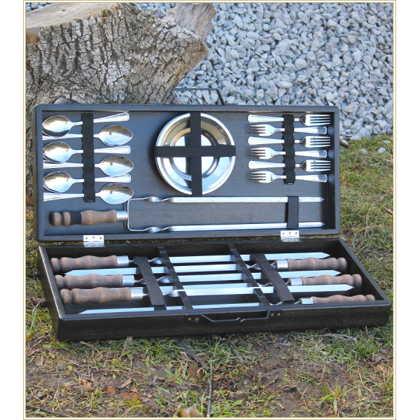 Набор шампуров в кейсе "Пикник"