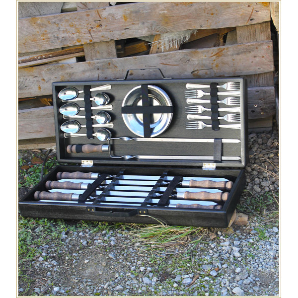 Набор шампуров в кейсе "Пикник"