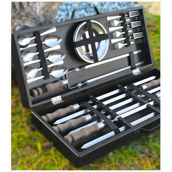 Набор шампуров в кейсе "Пикник"