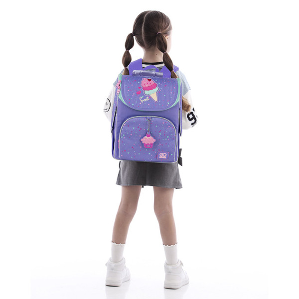 Рюкзак для школи каркасний GoPack Summer Ice Cream GO25-5001S-2  подарунок олівці  (на зріст дитини 115-130 см)