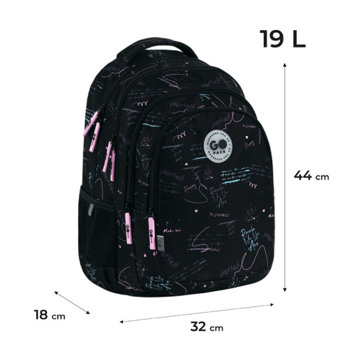 Рюкзак GoPack Teens GO26-162L-1  подарунок пляшка Kite  (на зріст дитини 145 — 175 см)
