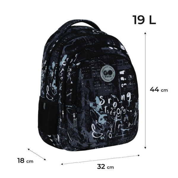 Рюкзак для школи GoPack GO26-162L-4  подарунок пляшка для води Kite