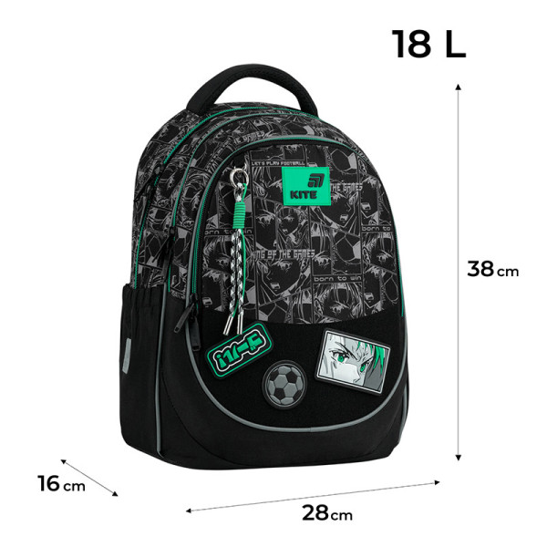 Шкільний рюкзак Kite Good Mood K26-700M-5  подарунок пенал Kite  зовнішні габарити 38x28x16