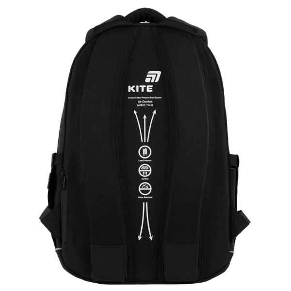 Рюкзак підлітковий Kite Real Madrid RL26-2597L  подарунок пляшка Kite  зовнішні габарити 46x31,5x16