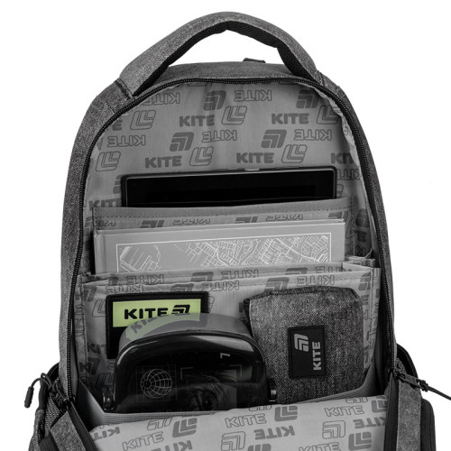 Рюкзак підлітковий Kite Darkness K26-2587M-5  подарунок пляшка Kite  зовнішні габарити 42x29x17