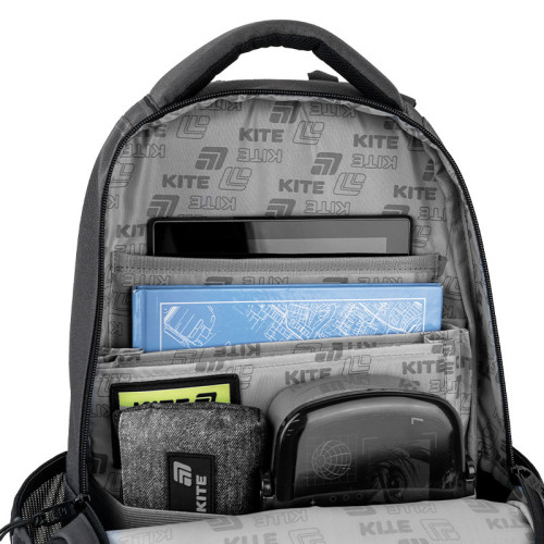 Рюкзак підлітковий Kite Step Up K26-2578M-3  подарунок пляшка Kite  зовнішні габарити 42x29x17