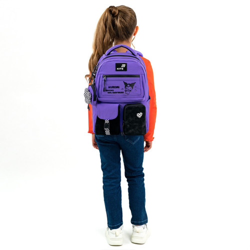 Рюкзак Kite Education teens Kuromi HK26-2587M-1  подарунок термос  (на зріст дитини 130-145 см)
