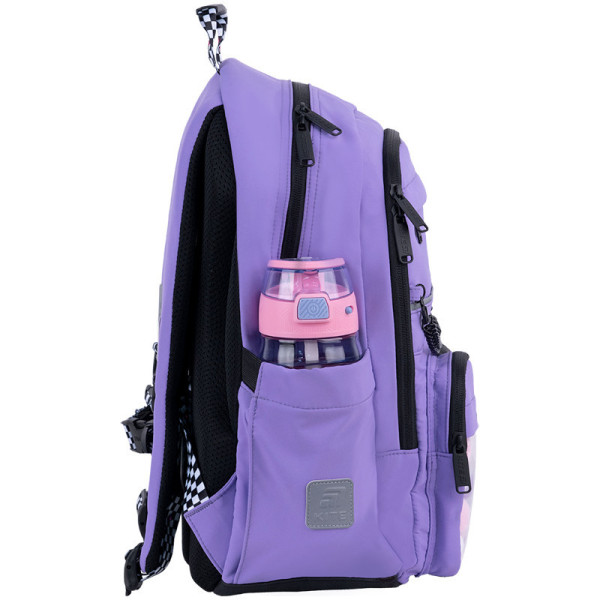 Рюкзак шкільний Kite Education Kuromi HK26-584M  подарунок пляшка та ланчбокс  (на зріст дитини 130-145 см)