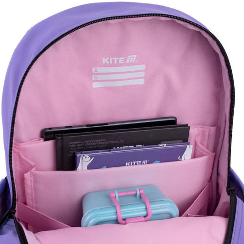 Рюкзак шкільний Kite Education Kuromi HK26-584M  подарунок пляшка та ланчбокс  (на зріст дитини 130-145 см)