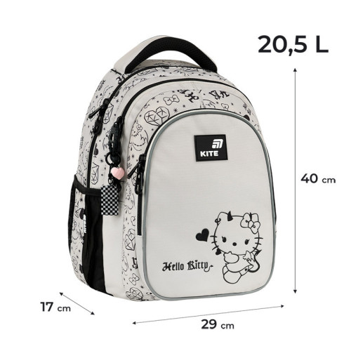 Рюкзак Kite Education teens Hello Kitty HK26-8001M  подарунок пляшка  (на зріст дитини 130-145 см)