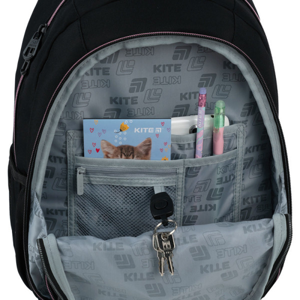 Рюкзак Kite Education teens Kuromi HK26-905M  подарунок пляшка  (на зріст дитини 130-145 см)