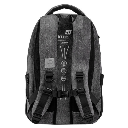 Рюкзак Kite Education teens Darkness K26-2587M-5  подарунок термос  (на зріст дитини 130-145 см)