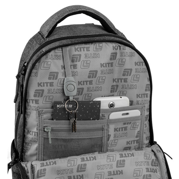 Рюкзак Kite Education teens Darkness K26-2587M-5  подарунок термос  (на зріст дитини 130-145 см)