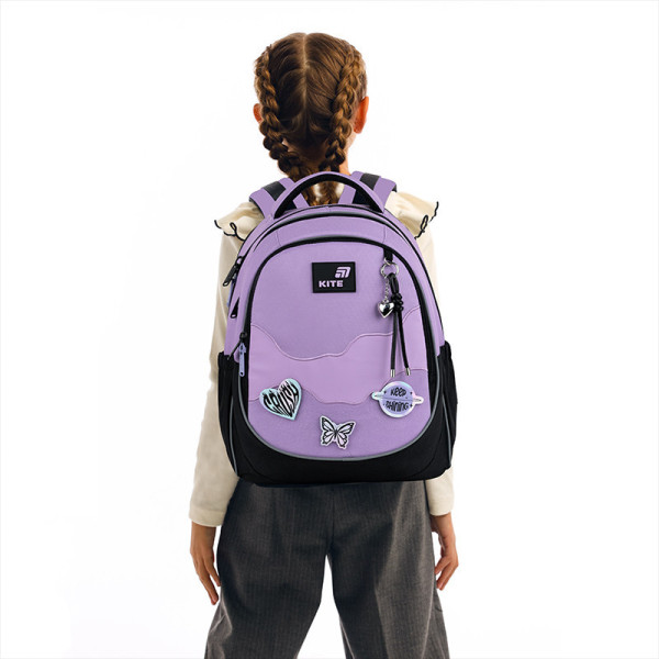 Рюкзак шкільний Kite Education Crush K26-700M-1  подарунок ланчбокс та пляшка  (на зріст дитини 130-145 см)