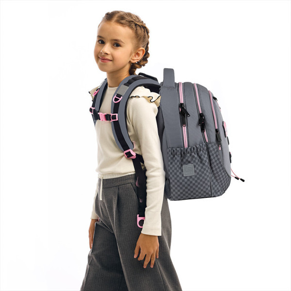 Рюкзак шкільний Kite Education Meow K26-700M-3  подарунок пляшка, фарби та олівці  (на зріст дитини 130-145 см)