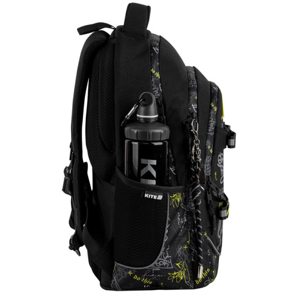 Рюкзак Kite Education teens Graffiti K26-727M-4  подарунок пляшка  (на зріст дитини 130-145 см)
