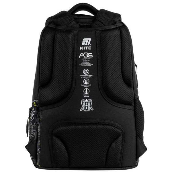 Рюкзак Kite Education teens Graffiti K26-727M-4  подарунок пляшка  (на зріст дитини 130-145 см)