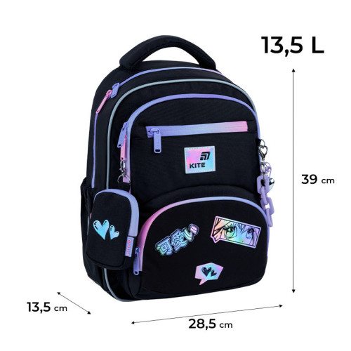 Рюкзак шкільний Kite Education Anime Dream K26-773M-2  подарунок пляшка та ланчбокс  (на зріст дитини 130-145 см)