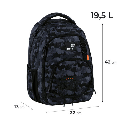 Рюкзак Kite Education teens Power Inside K26-905M-4  подарунок пляшка  (на зріст дитини 130-145 см)