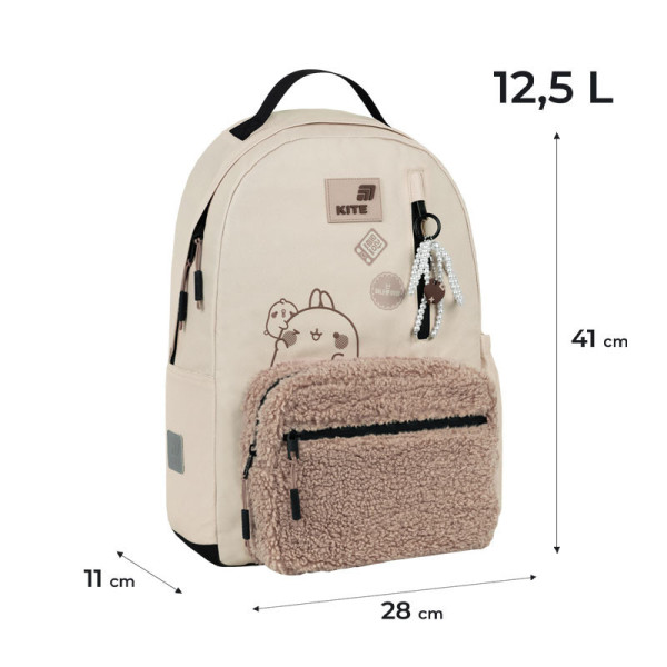Рюкзак Kite Education teens Molang ML26-949M  подарунок пляшка  (на зріст дитини 130-145 см)