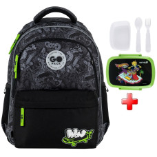 Рюкзак для школи GoPack Wow Skate GO26-182M-7  подарунок ланчбокс Kite з наповненням