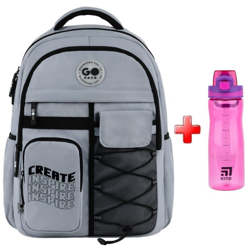 Рюкзак GoPack Education Teens GO26-184L-2  подарунок пляшка Kite  (на зріст дитини 145 — 175 см)