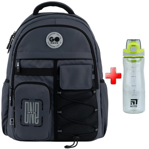 Рюкзак GoPack Education Teens GO26-184L-4  подарунок пляшка Kite  (на зріст дитини 145 — 175 см)