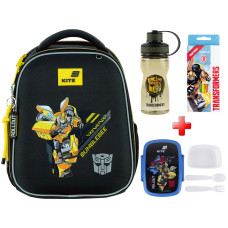 Рюкзак шкільний каркасний Kite Education Transformers TF26-555S подарунок олівці, ланчбокс та пляшка  (на зріст дитини 115-130 см)