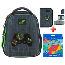 Рюкзак шкільний каркасний Kite Good Game K26-555S-5  подарунок олівці та пенал зовнішні габарити 36,5x27x15,5