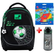 Рюкзак шкільний Kite Education Football K26-724S-3  подарунок пляшка та олівці  (на зріст дитини 115-130 см)