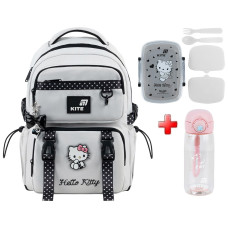Рюкзак шкільний Kite Education Hello Kitty HK26-1022M  подарунок ланчбокс та пляшка  (на зріст дитини 130-145 см)