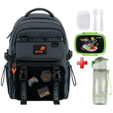 Рюкзак шкільний Kite Education Game Zone K26-1022M-3  подарунок ланчбокс та пляшка  (на зріст дитини 130-145 см)