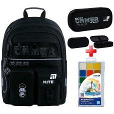Шкільний рюкзак Kite Gamer K26-584M-5  подарунок фарби та пенал  зовнішні габарити 39,5x29x13
