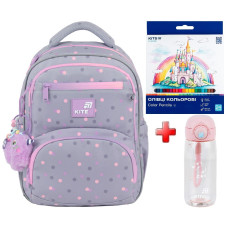 Рюкзак шкільний Kite Education Cute Monster K26-773M-3  подарунок пляшка та олівці  (на зріст дитини 130-145 см)