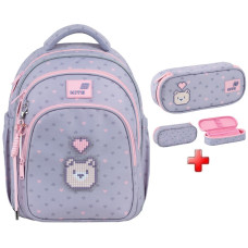Шкільний рюкзак Kite Pixel Love K26-763S-1  подарунок пенал  зовнішні габарити 37x27,5х12,5