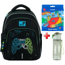 Рюкзак шкільний Kite Educatio Next Level K26-763M-4  подарунок пляшка та олівці  (на зріст дитини 130-145 см)