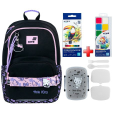 Шкільний рюкзак Kite Hello Kitty HK26-585M  подарунок ланчбокс, фарби та олівці  зовнішні габарити 40x29x14