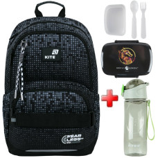 Рюкзак шкільний Kite Education Fearless K26-585M-3  подарунок ланчбокс та пляшка  (на зріст дитини 130-145 см)