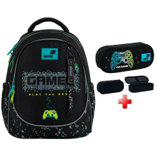 Шкільний рюкзак Kite Play the Game K26-700M-4  подарунок пенал Kite  зовнішні габарити 38x28x16