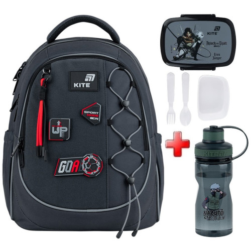 Рюкзак шкільний Kite Education Sport Mode K26-700M-6  подарунок ланчбокс та пляшка  (на зріст дитини 130-145 см)